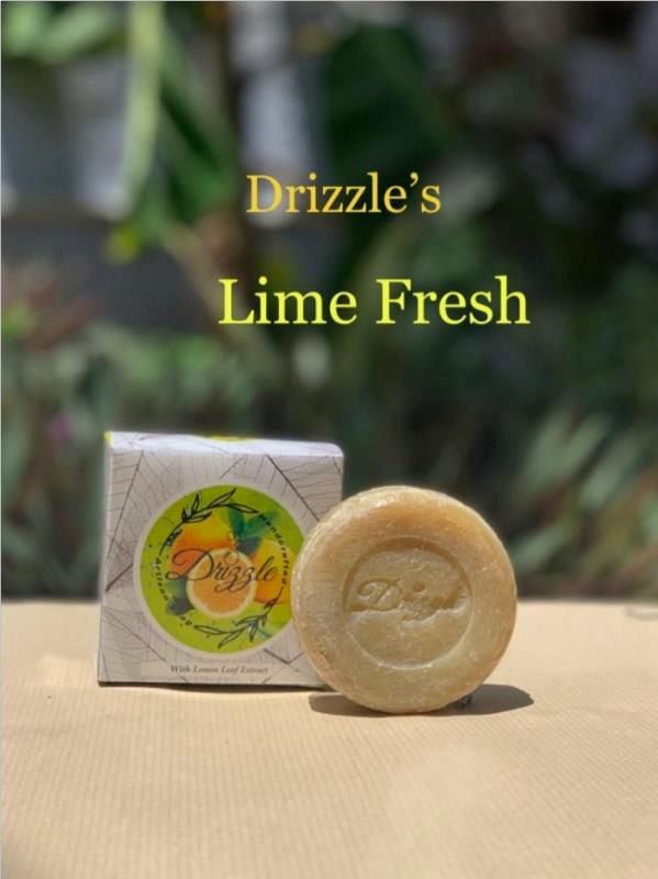 Drizzle Lime Fresh Handmade Soap, Packaging Type : Paper Box