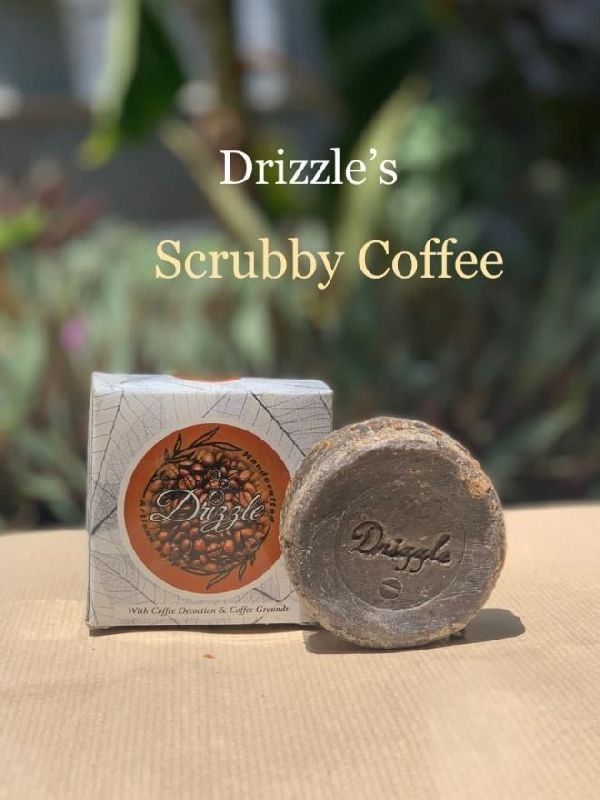 Drizzle Scrubby Coffee Handmade Soap, Packaging Type : Paper Box
