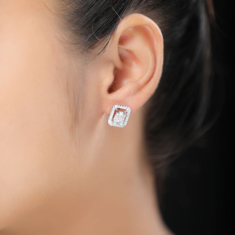 Classic Six Claw Diamond Stud Earrings