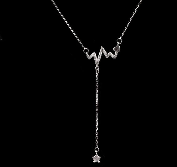 Heartbeat Diamond Necklace