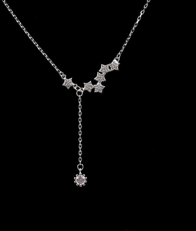 Small Star With Sun Diamond Neckless