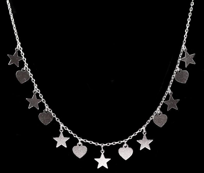 Star With Heart Sign Unique Neckless