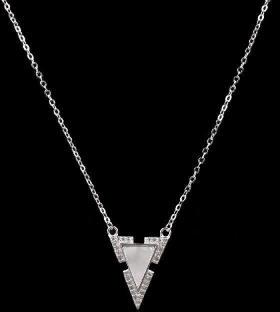Triangle Shape Diamond Neckless