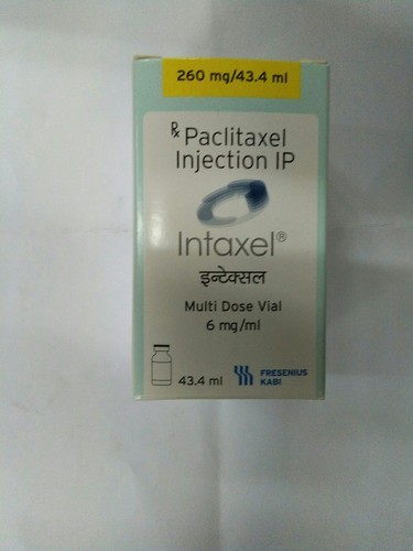 Intaxel 260mg Injection, for Hospital, Clinic, Composition : Paclitaxel