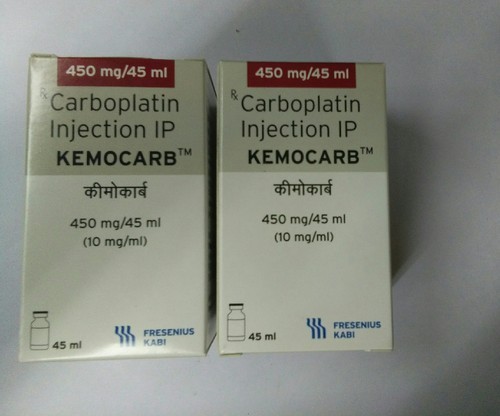 Kemocarb 450mg Injection, for Hospital, Clinic, Composition : Carboplatin