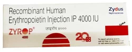 Recombinant 4000 IU Human Erythropoietin Injection, Medicine Type : Allopathic