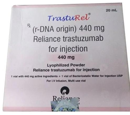 Trasturel 440mg Injection, for Hospital, Clinic, Composition : Trastuzumab (440mg)