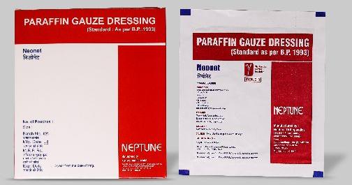 PARAFFIN GAUZE DRESSING B.P. NEOGRAS, for Clinical, Hospital