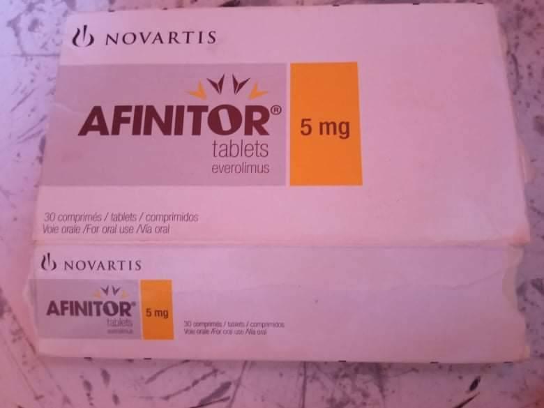 afinitor everolimus 5mg tablets