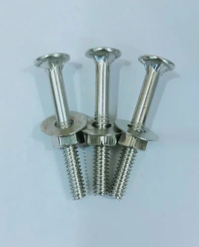 Round Polished Galvanized Iron Bolts, for Fittings, Size : Standard