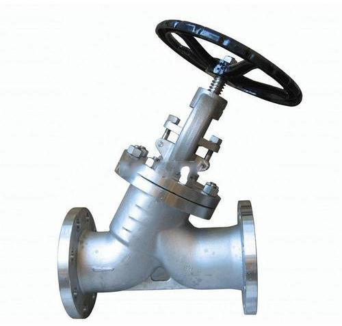 Polished Stainless Steel Y Type Globe Valve, for Water Fitting, Valve Size : 1inch, 1/2inch, 1.1/2inch