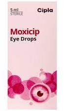 Moxicip Eye Drop, Bottle Material : Plastic