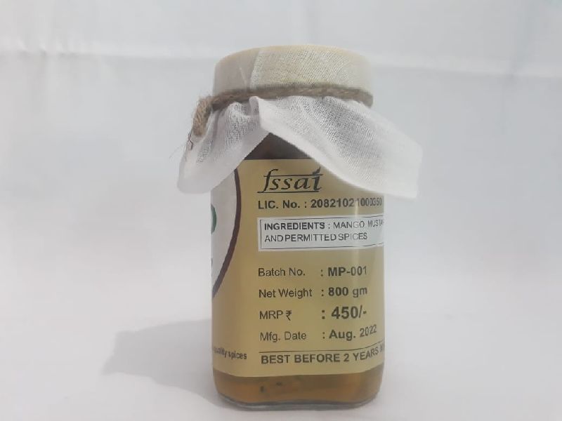 Organic Shree Dev Mango pickle, for Food Medicine, Certification