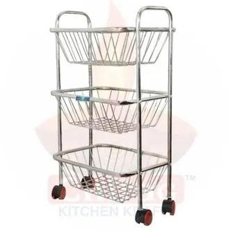 Stainless Steel Fruit & Vegetable Trolley