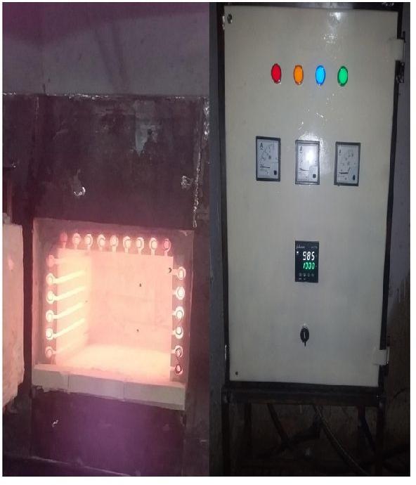 AD Precision Manual Electric Iron Muffle Furnace, for Heating Process, Power : 21-24Kw