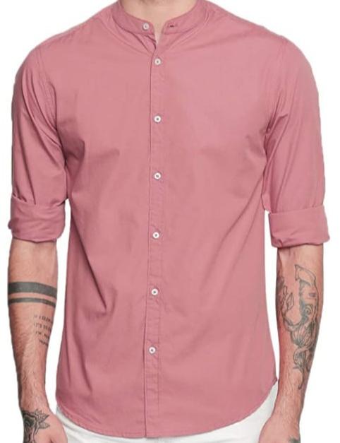 Plain Pure Cotton Casual stylish mens shirt, Sleeve Style : Full Sleeve