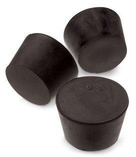 Plain Rubber Stoppers, Color : Black