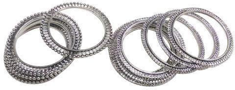 Silver Oxidised Bangles