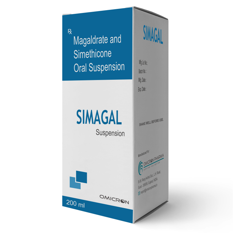 Magaldrate And Simethicone Oral Suspension Omicron Pharma Surat Gujarat