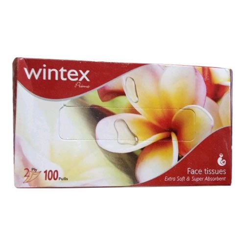 White Plain Facial Tissue Box, Size: 20x20 Cm