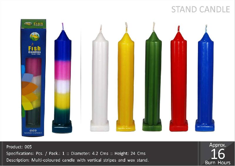Fish Cylindrical Paraffin Wax designer candle, for Decoration, Technics : Machine Made