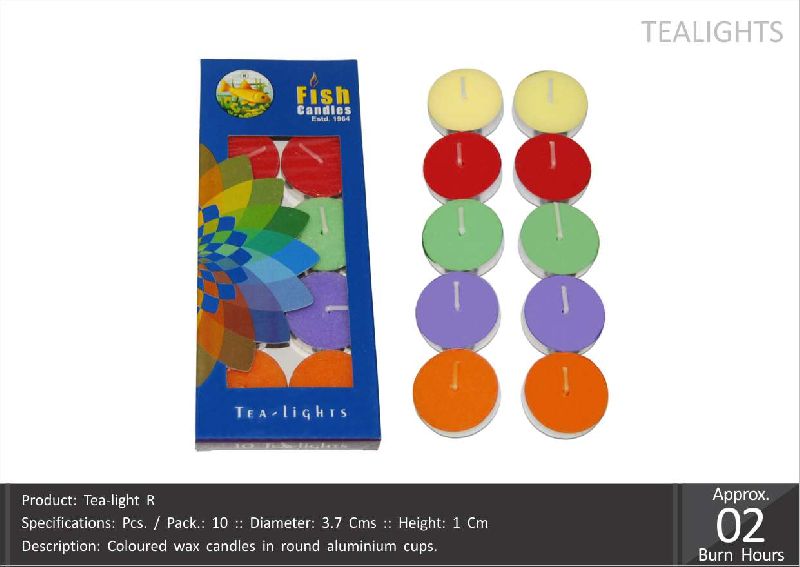 Plain Paraffin Wax tea light candle, Packaging Size : 10 Piece