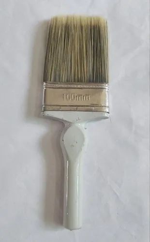100mm Wooden Paint Brush, Color : White