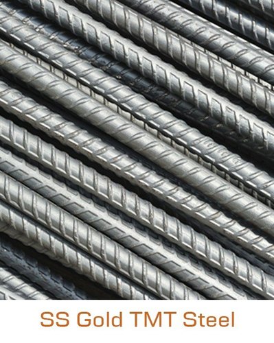 Mild Steel Ss Gold Tmt Bars, for CONSTRUCTION WORK, Grade : Fe 550