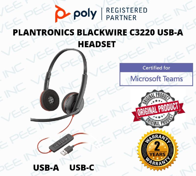 Poly Blackwire C3220 USB Headset