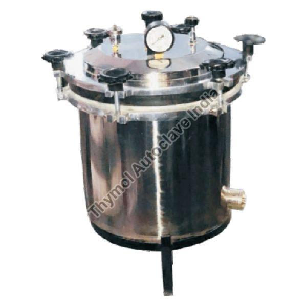 Polished Portable Autoclave, Color : Metallic