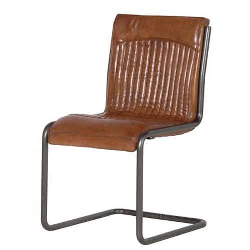 Metal And Leather Chair