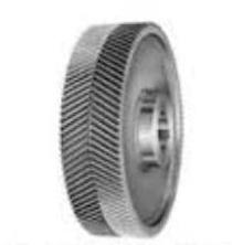 Round Polished Cast Iron Double Helical Gear, for Industrial Use, Color : Grey