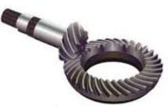 Round Polished Stainless Steel Spiral Bevel Gear, for Industrial Use