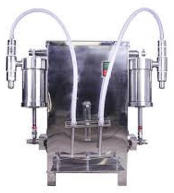 Stainless Steel Polished Electric 60-80Kg Volumetric Liquid Filling Machine, Specialities : High Performance