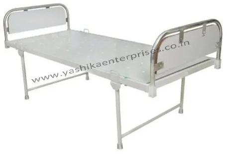 Yashika Mild Steel Hospital Deluxe Plain Bed, Color : White
