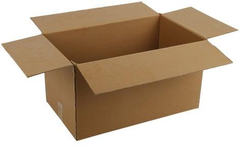 Rectangular Corrugated Paper Box, for Goods Packaging, Feature : Durable, Light Weight