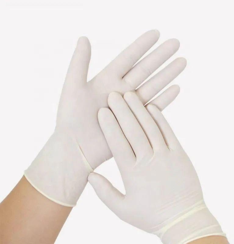 Latex Examination Hand Gloves, Feature : Flexible, Light Weight, Powder Free, Wearable