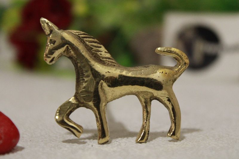 unicorn shape brass cabinet knob