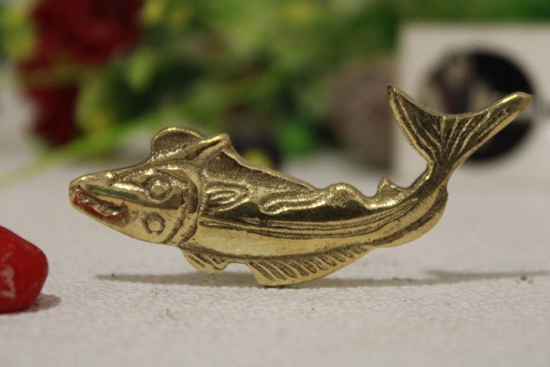 fish shape brass custom shape cabinet knob