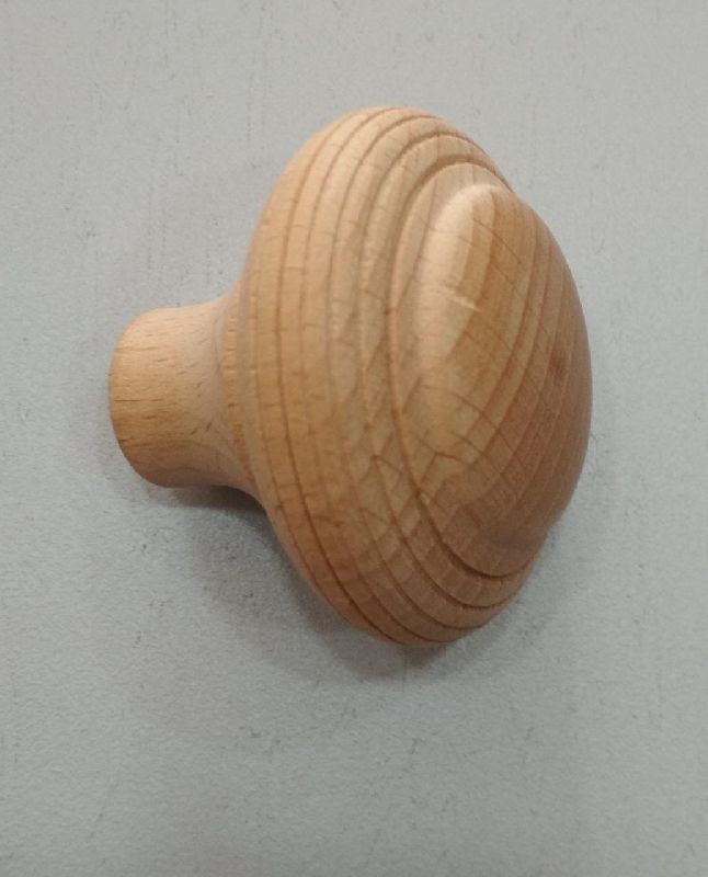 Beech wood round wooden cabinet knob, Size : 38 mm