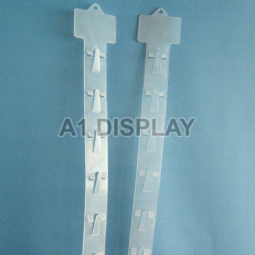 Plastic Hanging Clip Strips, Color : White