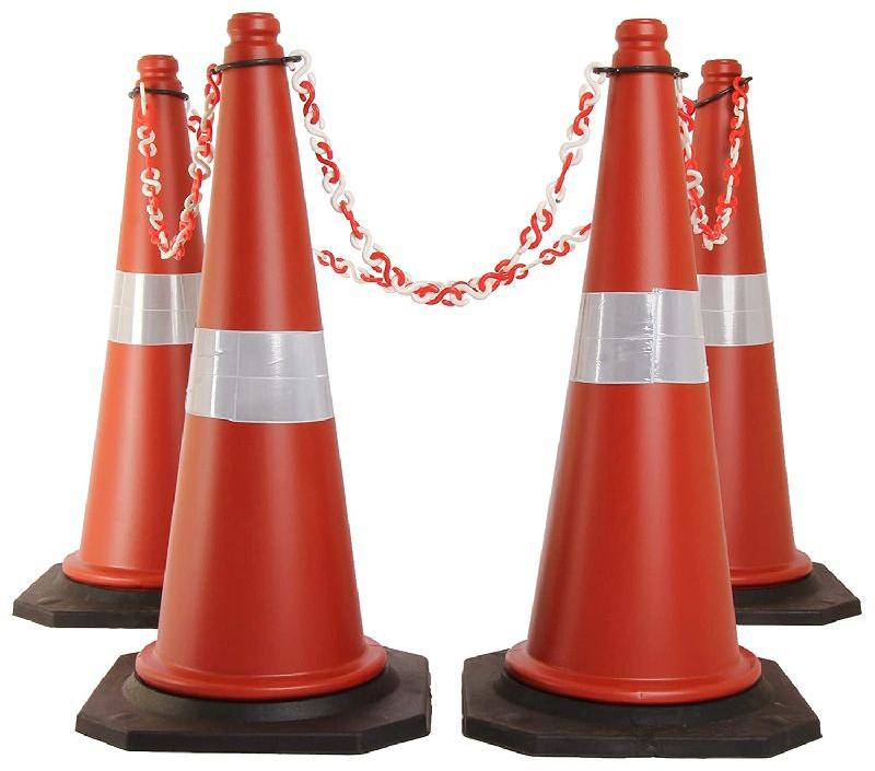 Conical Plastic Traffic Cones, Feature : Durable, FIne Finhed, MovableLight Weight, Perfect Shape