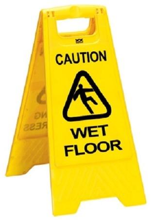 Printed PVC Wet Floor Stand, Size : Standard
