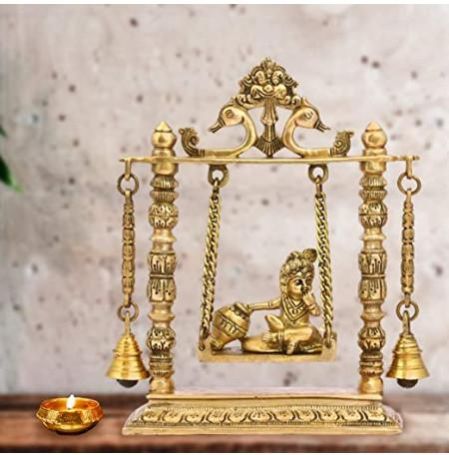 Bal Gopal In Jhula Statue