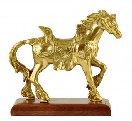 Brass Decorative Horse Showpiece