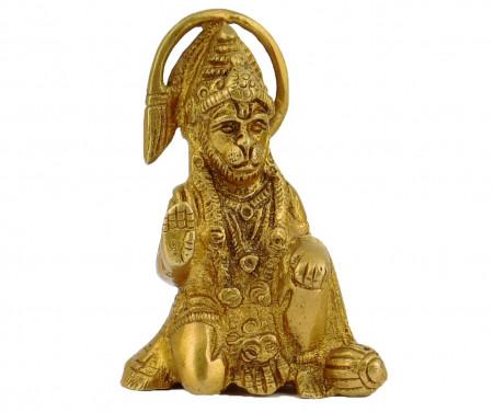 Brass hanuman statue