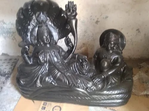 Black Marble Laxmi Vishnu Statue