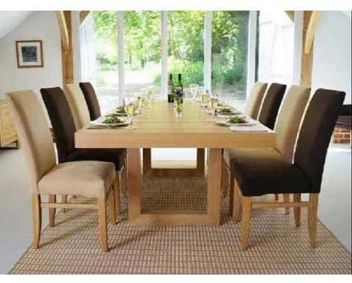 8 Seater Wooden Dining Sets, Dimension (LxWxH) : 600x325x450mm, 950x575x550mm