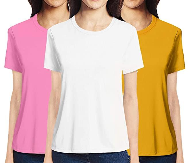 Plain Cotton Ladies T-shirts, Size : M, XL, XXL