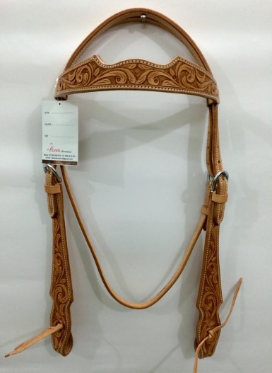 Leather Double Tone Horse Headstall